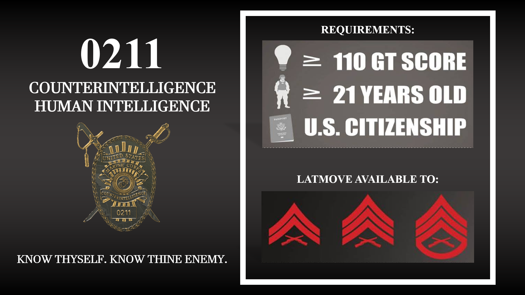 I Marine Expeditionary Force > Units > I MIG > 1ST INTEL BN > CI HUMINT Co.